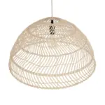 GLOBOSTAR® COMORES 01728 Boho Κρεμαστό Φωτιστικό Οροφής με Ντουί 1 x E27 AC 220-240V IP20 - Μπεζ - Μ60 x Π60 x Y30cm - Image 6