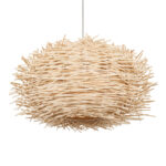GLOBOSTAR® MINORCA 01731 Boho Κρεμαστό Φωτιστικό Οροφής με Ντουί 1 x E27 AC 220-240V IP20 - Μπεζ - Μ60 x Π60 x Y35cm - Image 6