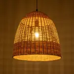 GLOBOSTAR® BORA-BORA 01735 Boho Κρεμαστό Φωτιστικό Οροφής με Ντουί 1 x E27 AC 220-240V IP20 - Μπεζ - Μ45 x Π45 x Υ44cm - Image 2