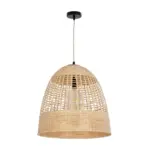 GLOBOSTAR® BORA-BORA 01735 Boho Κρεμαστό Φωτιστικό Οροφής με Ντουί 1 x E27 AC 220-240V IP20 - Μπεζ - Μ45 x Π45 x Υ44cm - Image 3