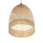 GLOBOSTAR® BORA-BORA 01735 Boho Κρεμαστό Φωτιστικό Οροφής με Ντουί 1 x E27 AC 220-240V IP20 - Μπεζ - Μ45 x Π45 x Υ44cm - Image 6
