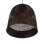 GLOBOSTAR® BORA-BORA 01736 Boho Κρεμαστό Φωτιστικό Οροφής με Ντουί 1 x E27 AC 220-240V IP20 - Καφέ - Μ42 x Π42 x Y44cm - Image 6