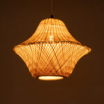 GLOBOSTAR® JUNIPER 01737 Boho Κρεμαστό Φωτιστικό Οροφής με Ντουί 1 x E27 AC 220-240V IP20 - Μπεζ - Μ45 x Π45 x Υ40cm - Image 3