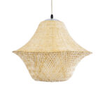 GLOBOSTAR® JUNIPER 01737 Boho Κρεμαστό Φωτιστικό Οροφής με Ντουί 1 x E27 AC 220-240V IP20 - Μπεζ - Μ45 x Π45 x Υ40cm - Image 5