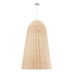 GLOBOSTAR® FAROL 01746 Boho Κρεμαστό Φωτιστικό Οροφής με Ντουί 1 x E27 AC 220-240V IP20 - Μπεζ - Μ60 x Π60 x Y100cm - Image 4
