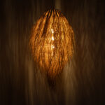 GLOBOSTAR® ARCHIPELAGO 01747 Boho Κρεμαστό Φωτιστικό Οροφής με Ντουί 1 x E27 AC 220-240V IP20 - Μπεζ - Μ30 x Π30 x Υ63cm - Image 3