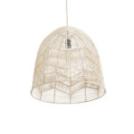 GLOBOSTAR® ALOHA 01751 Boho Κρεμαστό Φωτιστικό Οροφής με Ντουί 1 x E27 AC 220-240V IP20 - Μπεζ - Μ45 x Π45 x Υ48cm - Image 6