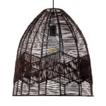 GLOBOSTAR® ALOHA 01752 Boho Κρεμαστό Φωτιστικό Οροφής με Ντουί 1 x E27 AC 220-240V IP20 - Καφέ - Μ45 x Π45 x Υ48cm - Image 5