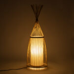 GLOBOSTAR® AZORES 01753 Boho Επιδαπέδιο Φωτιστικό με Ντουί 1 x E27 AC 220-240V IP20 - Μπεζ - Μ30 x Π30 x Υ90cm - Image 3