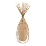 GLOBOSTAR® AZORES 01753 Boho Επιδαπέδιο Φωτιστικό με Ντουί 1 x E27 AC 220-240V IP20 - Μπεζ - Μ30 x Π30 x Υ90cm - Image 4