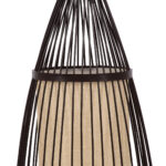 GLOBOSTAR® AZORES 01754 Boho Επιδαπέδιο Φωτιστικό με Ντουί 1 x E27 AC 220-240V IP20 - Καφέ & Μπεζ - Μ30 x Π30 x Υ90cm - Image 6