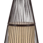 GLOBOSTAR® AZORES 01756 Boho Επιδαπέδιο Φωτιστικό με Ντουί 1 x E27 AC 220-240V IP20 - Καφέ & Μπεζ - Μ40 x Π40 x Υ150cm - Image 6