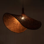 GLOBOSTAR® CUBA 01768 Boho Κρεμαστό Φωτιστικό Οροφής με Ντουί 1 x E27 AC 220-240V IP20 - Καφέ - Μ80 x Π80 x Υ49cm - Image 3