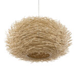 GLOBOSTAR® MINORCA 01786 Boho Κρεμαστό Φωτιστικό Οροφής με Ντουί 1 x E27 AC 220-240V IP20 - Μπεζ - Μ100 x Π100 x Υ45cm - Image 6