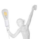 GLOBOSTAR® APES 01805 Μοντέρνο Φωτιστικό Τοίχου - Απλίκα με Ντουί 1 x E27 AC 220-240V IP20 - Λευκό - Μ34 x Π31 x Υ61cm - Image 6