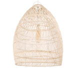 GLOBOSTAR® MALIBU 01811 Boho Κρεμαστό Φωτιστικό Οροφής με Ντουί 1 x E27 AC 220-240V IP20 - Μπεζ - Μ76 x Π76 x Υ100cm - Image 4