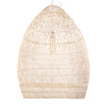 GLOBOSTAR® MALIBU 01812 Boho Κρεμαστό Φωτιστικό Οροφής με Ντουί 1 x E27 AC 220-240V IP20 - Μπεζ - Μ95 x Π95 x Υ125cm - Image 6