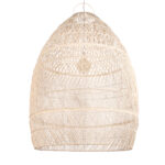 GLOBOSTAR® MALIBU 01813 Boho Κρεμαστό Φωτιστικό Οροφής με Ντουί 1 x E27 AC 220-240V IP20 - Μπεζ - Μ120 x Π120 x Υ156cm - Image 4