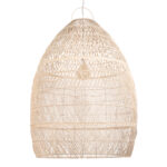 GLOBOSTAR® MALIBU 01813 Boho Κρεμαστό Φωτιστικό Οροφής με Ντουί 1 x E27 AC 220-240V IP20 - Μπεζ - Μ120 x Π120 x Υ156cm - Image 6
