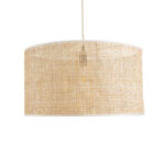 GLOBOSTAR® YOTTO 01822 Boho Κρεμαστό Φωτιστικό Οροφής με Ντουί 1 x E27 AC 220-240V IP20 - Μπεζ - Μ55 x Π55 x Y30cm - Image 5