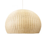 GLOBOSTAR® RAITO 01826 Boho Κρεμαστό Φωτιστικό Οροφής με Ντουί 1 x E27 AC 220-240V IP20 - Μπεζ - Μ100 x Π100 x Υ63cm - Image 5