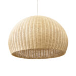 GLOBOSTAR® RAITO 01826 Boho Κρεμαστό Φωτιστικό Οροφής με Ντουί 1 x E27 AC 220-240V IP20 - Μπεζ - Μ100 x Π100 x Υ63cm - Image 6