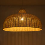 GLOBOSTAR® AFURU 01829 Boho Κρεμαστό Φωτιστικό Οροφής με Ντουί 1 x E27 AC 220-240V IP20 - Μπεζ - Μ100 x Π100 x Υ60cm - Image 3