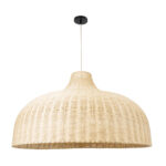 GLOBOSTAR® AFURU 01829 Boho Κρεμαστό Φωτιστικό Οροφής με Ντουί 1 x E27 AC 220-240V IP20 - Μπεζ - Μ100 x Π100 x Υ60cm - Image 4