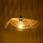 GLOBOSTAR® MELEMELE 01840 Boho Κρεμαστό Φωτιστικό Οροφής με Ντουί 1 x E27 AC 220-240V IP20 - Μπεζ - Μ50 x Π50 x Υ7cm - Image 3
