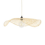 GLOBOSTAR® MELEMELE 01841 Boho Κρεμαστό Φωτιστικό Οροφής με Ντουί 1 x E27 AC 220-240V IP20 - Μπεζ - Μ75 x Π75 x Υ10cm - Image 2