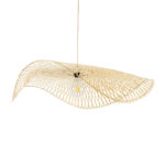 GLOBOSTAR® MELEMELE 01842 Boho Κρεμαστό Φωτιστικό Οροφής με Ντουί 1 x E27 AC 220-240V IP20 - Μπεζ - Μ100 x Π100 x Υ12cm - Image 2