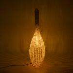 GLOBOSTAR® PARADIS 01844 Boho Επιδαπέδιο Φωτιστικό με Ντουί 1 x E27 AC 220-240V IP20 - Μπεζ - Μ35 x Π35 x Υ120cm - Image 3