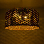 GLOBOSTAR® MANGATA 01850 Boho Κρεμαστό Φωτιστικό Οροφής με Ντουί 1 x E27 AC 220-240V IP20 - Καφέ - Μ90 x Π90 x Υ40cm - Image 3