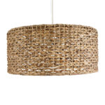 GLOBOSTAR® MANGATA 01850 Boho Κρεμαστό Φωτιστικό Οροφής με Ντουί 1 x E27 AC 220-240V IP20 - Καφέ - Μ90 x Π90 x Υ40cm - Image 5