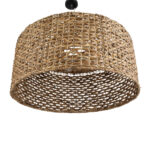 GLOBOSTAR® MANGATA 01850 Boho Κρεμαστό Φωτιστικό Οροφής με Ντουί 1 x E27 AC 220-240V IP20 - Καφέ - Μ90 x Π90 x Υ40cm - Image 6