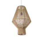 GLOBOSTAR® CAYMAN 01853 Boho Κρεμαστό Φωτιστικό Οροφής με Ντουί 1 x E27 AC 220-240V IP20 - Μπεζ - Μ40 x Π40 x Υ60cm - Image 2
