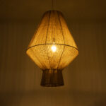 GLOBOSTAR® CAYMAN 01854 Boho Κρεμαστό Φωτιστικό Οροφής με Ντουί 1 x E27 AC 220-240V IP20 - Μπεζ - Μ60 x Π60 x Υ86cm - Image 3