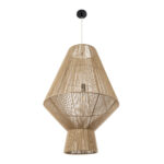 GLOBOSTAR® CAYMAN 01854 Boho Κρεμαστό Φωτιστικό Οροφής με Ντουί 1 x E27 AC 220-240V IP20 - Μπεζ - Μ60 x Π60 x Υ86cm - Image 4