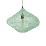 GLOBOSTAR® KENTUCKY 01864 Vintage Κρεμαστό Φωτιστικό Οροφής με Ντουί 1 x E27 AC 220-240V IP20 - Τιρκουάζ - Μ40 x Π40 x Υ30cm - Image 2