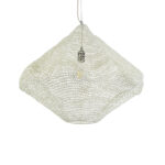 GLOBOSTAR® KENTUCKY 01865 Vintage Κρεμαστό Φωτιστικό Οροφής με Ντουί 1 x E27 AC 220-240V IP20 - Μπεζ - Μ60 x Π60 x Υ50cm - Image 2