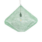 GLOBOSTAR® KENTUCKY 01866 Vintage Κρεμαστό Φωτιστικό Οροφής με Ντουί 1 x E27 AC 220-240V IP20 - Τιρκουάζ - Μ60 x Π60 x Υ50cm - Image 5