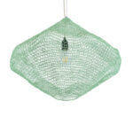 GLOBOSTAR® KENTUCKY 01866 Vintage Κρεμαστό Φωτιστικό Οροφής με Ντουί 1 x E27 AC 220-240V IP20 - Τιρκουάζ - Μ60 x Π60 x Υ50cm - Image 6