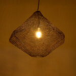 GLOBOSTAR® KENTUCKY 01867 Vintage Κρεμαστό Φωτιστικό Οροφής με Ντουί 1 x E27 AC 220-240V IP20 - Καφέ - Μ60 x Π60 x Υ50cm - Image 3
