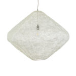 GLOBOSTAR® KENTUCKY 01868 Vintage Κρεμαστό Φωτιστικό Οροφής με Ντουί 1 x E27 AC 220-240V IP20 - Μπεζ - Μ90 x Π90 x Υ70cm - Image 5