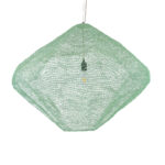GLOBOSTAR® KENTUCKY 01870 Vintage Κρεμαστό Φωτιστικό Οροφής με Ντουί 1 x E27 AC 220-240V IP20 - Τιρκουάζ - Μ90 x Π90 x Υ70cm - Image 2