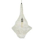 GLOBOSTAR® KENTUCKY 01871 Vintage Κρεμαστό Φωτιστικό Οροφής με Ντουί 1 x E27 AC 220-240V IP20 - Μπεζ - Μ35 x Π35 x Υ60cm - Image 2
