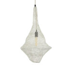 GLOBOSTAR® KENTUCKY 01871 Vintage Κρεμαστό Φωτιστικό Οροφής με Ντουί 1 x E27 AC 220-240V IP20 - Μπεζ - Μ35 x Π35 x Υ60cm - Image 5