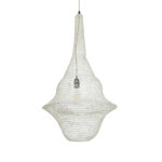 GLOBOSTAR® KENTUCKY 01874 Vintage Κρεμαστό Φωτιστικό Οροφής με Ντουί 1 x E27 AC 220-240V IP20 - Μπεζ - Μ50 x Π50 x Υ90cm - Image 2
