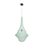 GLOBOSTAR® KENTUCKY 01876 Vintage Κρεμαστό Φωτιστικό Οροφής με Ντουί 1 x E27 AC 220-240V IP20 - Τιρκουάζ - Μ50 x Π50 x Υ90cm - Image 4