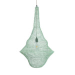 GLOBOSTAR® KENTUCKY 01876 Vintage Κρεμαστό Φωτιστικό Οροφής με Ντουί 1 x E27 AC 220-240V IP20 - Τιρκουάζ - Μ50 x Π50 x Υ90cm - Image 5